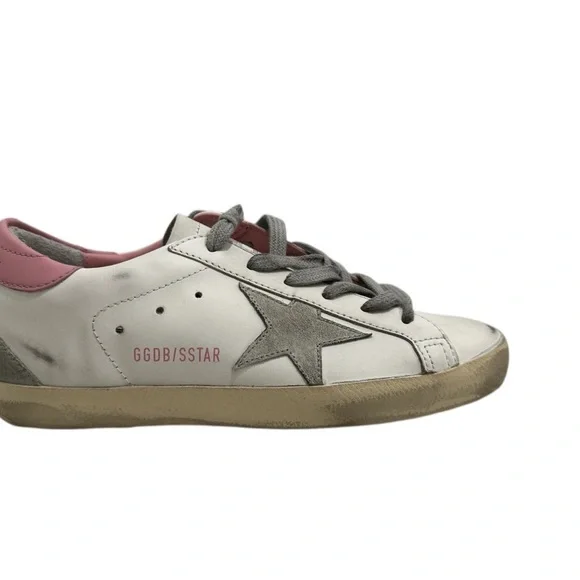 Golden Goose Women's Super Star Sneakers White Light Pink NIB - Picture 8 of 16